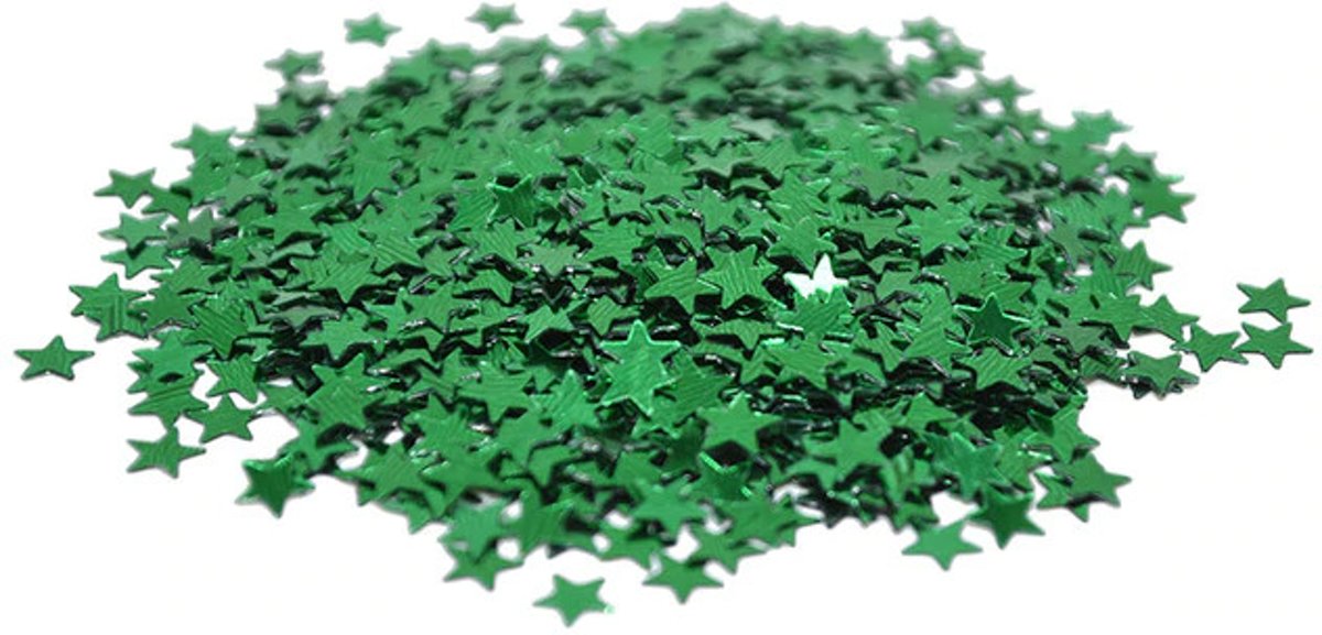 Confetti Sterren Groen 14 Gram